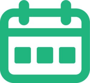 Green calendar icon
